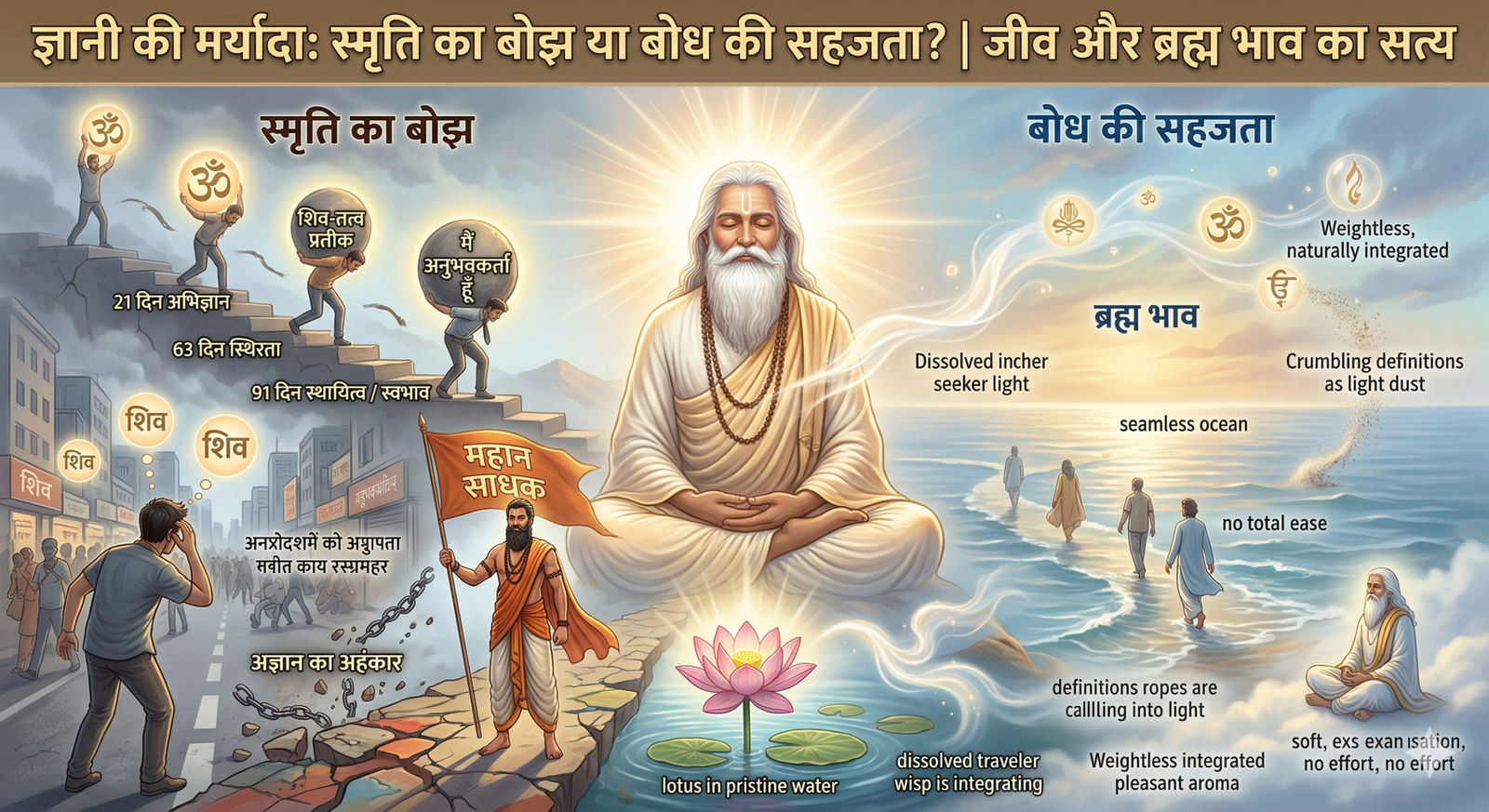 ज्ञानी की मर्यादा: स्मृति का बोझ या बोध की सहजता? | जीव और ब्रह्म भाव का सत्य