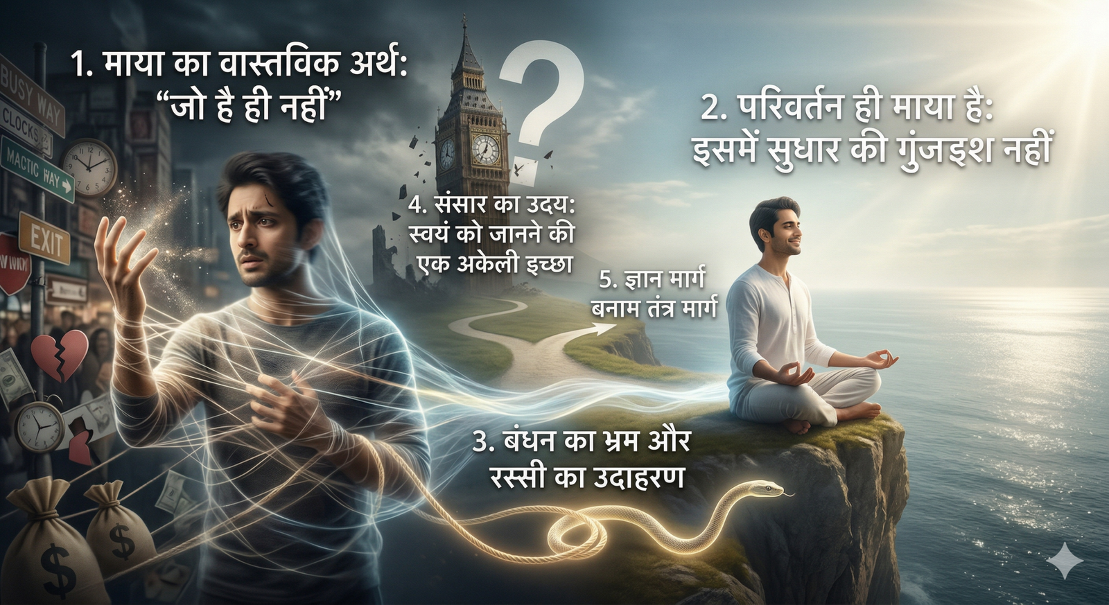 माया का भ्रम: 5 गहरे सत्य जो आपके संसार देखने के नजरिए को बदल देंगे